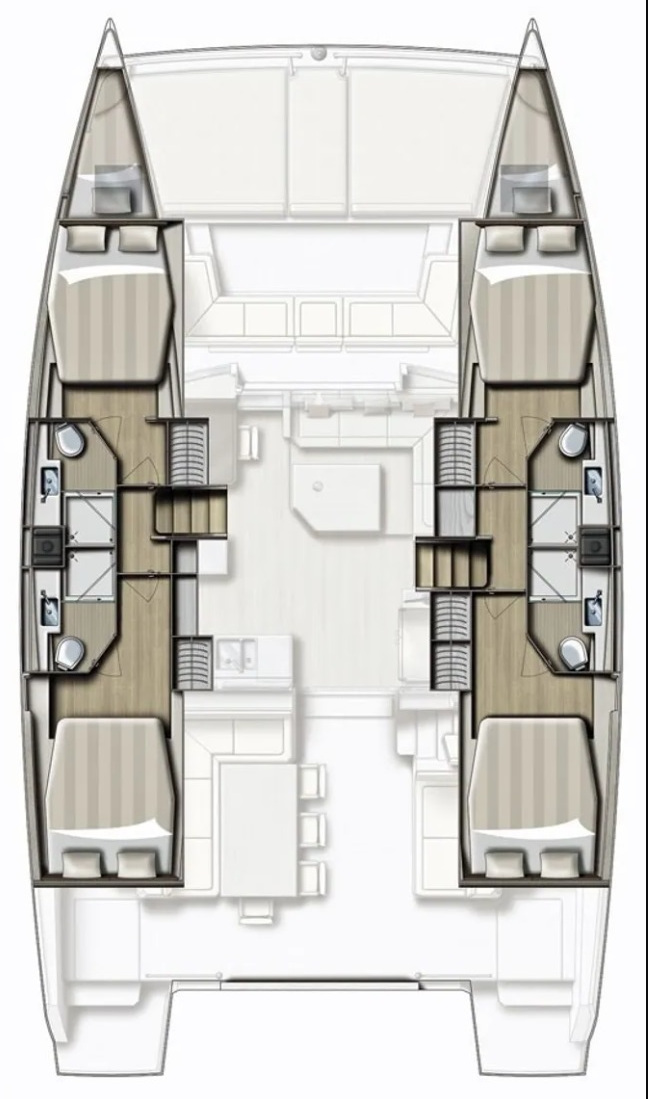 Medusa I – Bali 4.1 - Boat Interior Layout