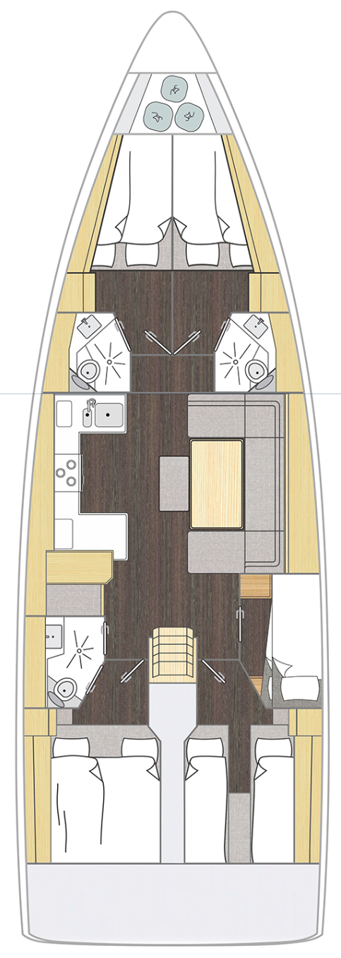 Kebifaiv - Boat Interior Layout