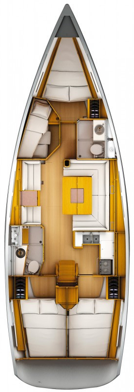 Melody - Boat Interior Layout