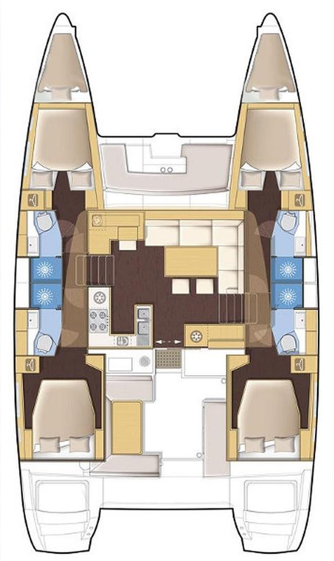 Violetta - Boat Interior Layout