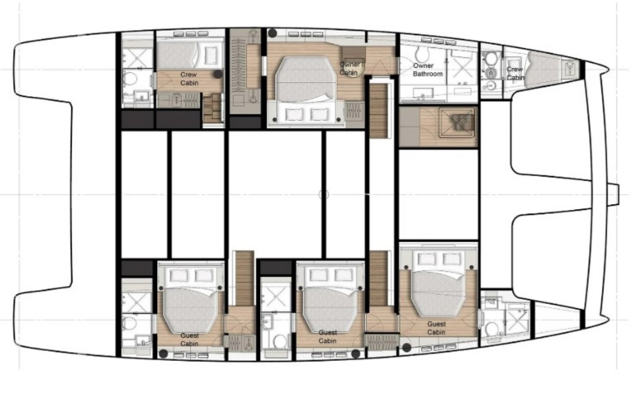 My Maria – Sunreef 60 - Boat Interior Layout