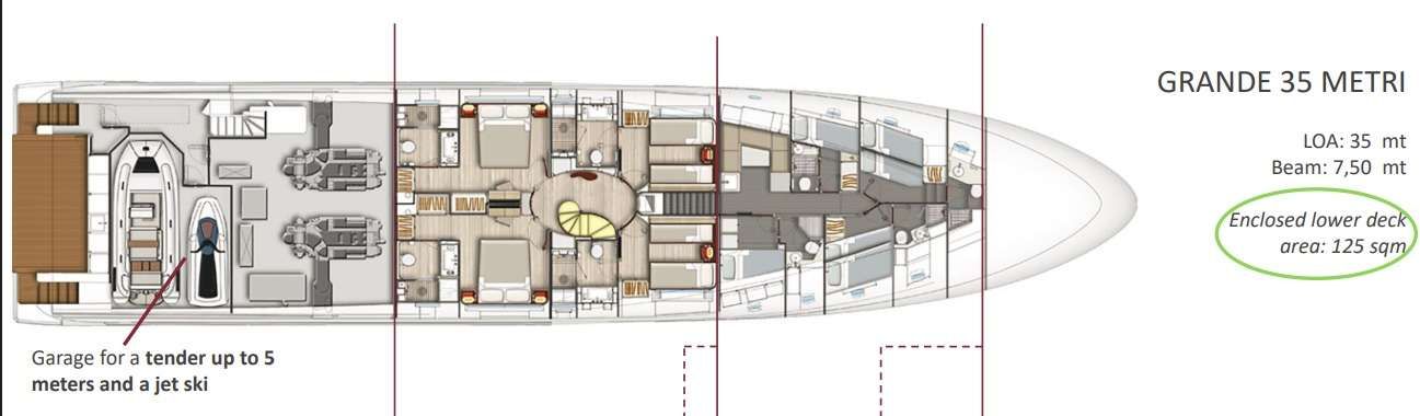 PURA VIDA - Boat Interior Layout