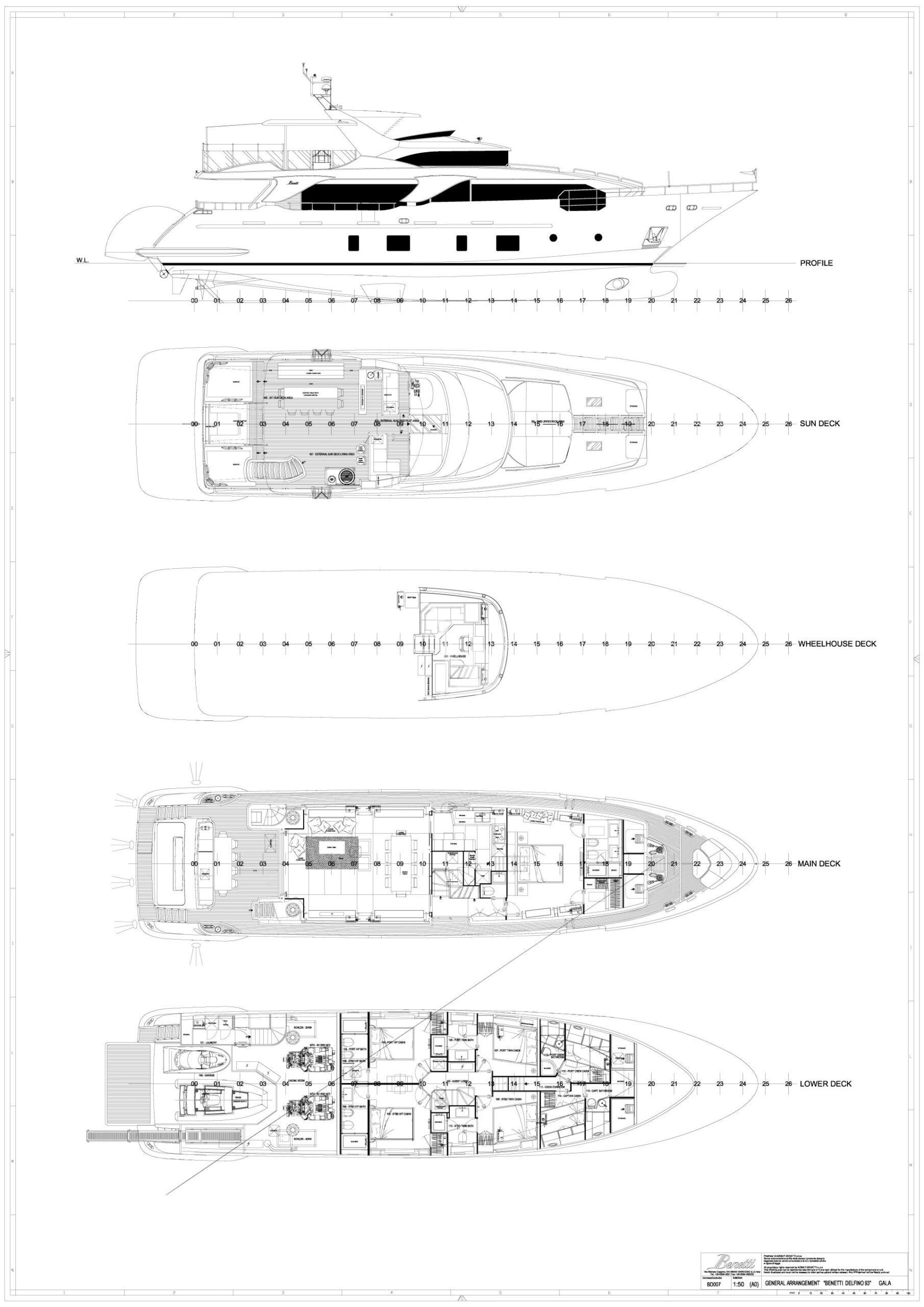 GALA I - Boat Interior Layout