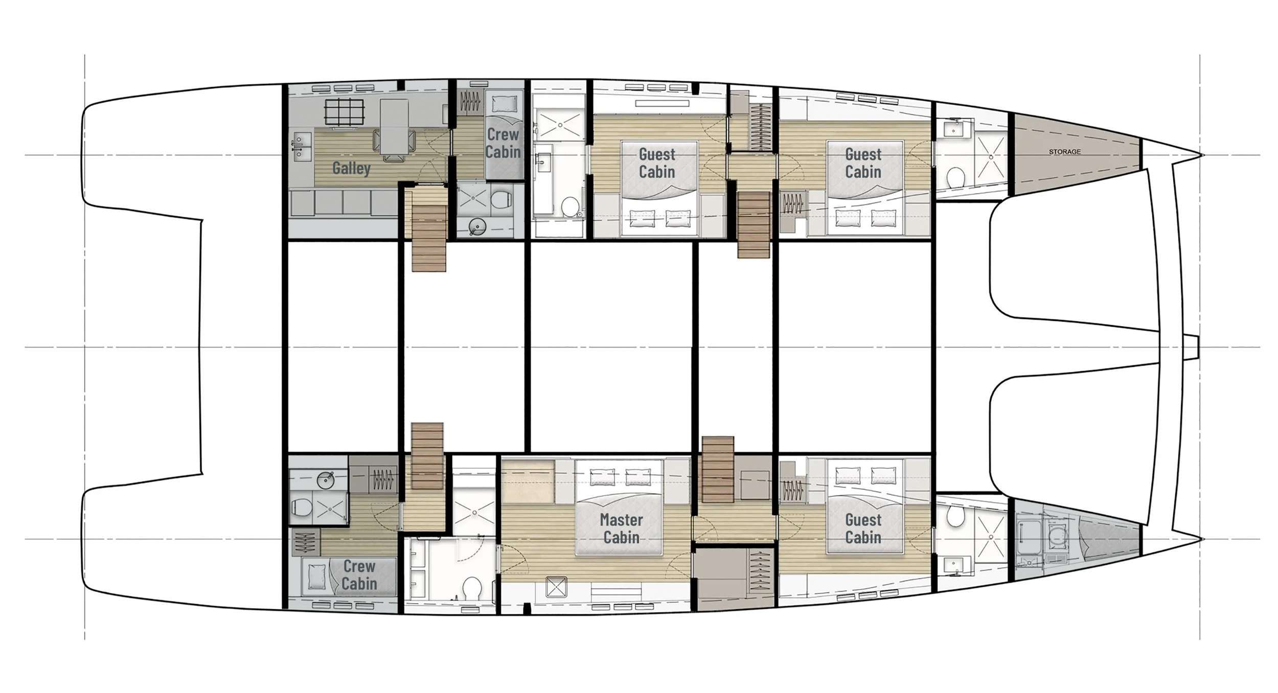 APOLLO 99 - Boat Interior Layout