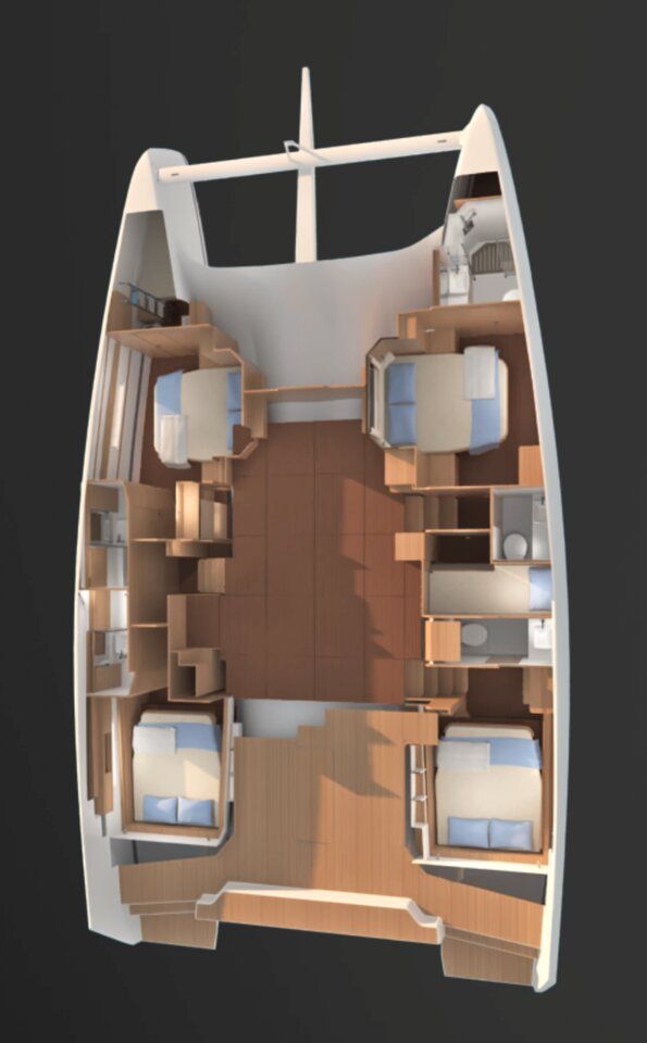 Orfeas – Dufour 48 - Boat Interior Layout